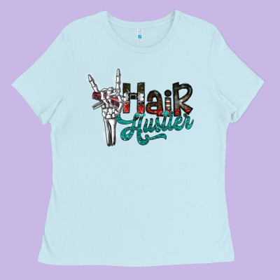 Hair Hustler2 Ladies Tee Designed By Sublimationcraftshop