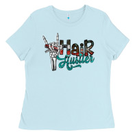 Baby Blue hair hustler2 Ladies Tee - SublimationCraftShop
