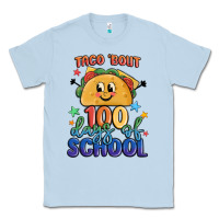 Dusty Blue taco bout 100 days of school Classic Tee - MaliasSmallBusiness