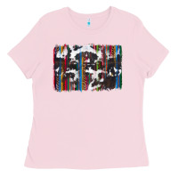 Bubblegum Pink cowhide, leopard serape backgraund Ladies Tee - JahusDesignShop
