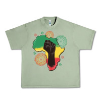 Oil Green africa map Urban Heavy Tee - MaliasSmallBusiness