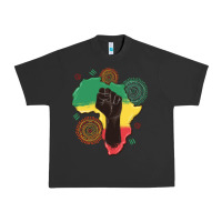 Pigment Black africa map Urban Heavy Tee - MaliasSmallBusiness