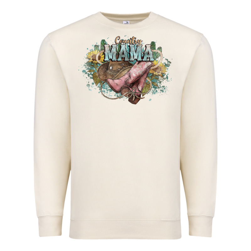 Country Mama Premium Sweatshirt by HowdyJamesFarm | Teevron