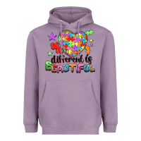 Lavender Different is beautiful Heavyweight Hoodie - NancyCooperArtShop