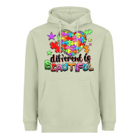 Matcha Different is beautiful Heavyweight Hoodie - NancyCooperArtShop