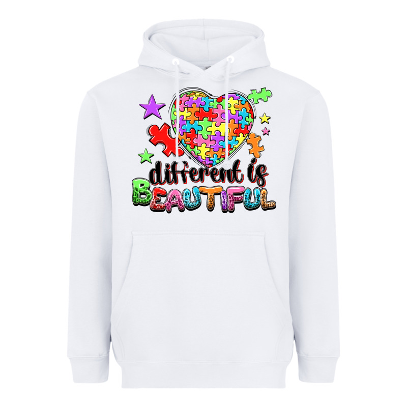 Different Is Beautiful Heavyweight Hoodie by NancyCooperArtShop | Teevron