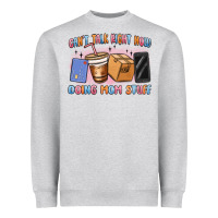 Heather Grey can't talk right now doing mom stuff Heavyweight Sweatshirt - MaliasSmallBusiness