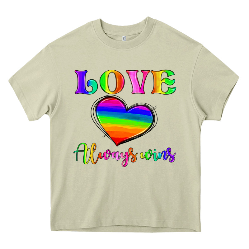 Love Always Wins Heavy Core Tee by HRA Design Shop | Teevron