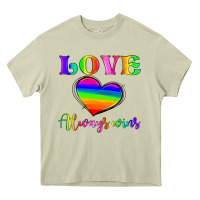 Mossy love always wins Heavy Core Tee - HRA Design Shop