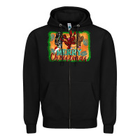 Black merry christmas cactus Zipper Hoodie - Jasminsmagicworld