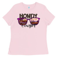 Bubblegum Pink howdy cowgirl Ladies Tee - SublimationCraftShop
