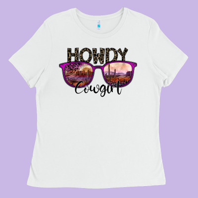 Howdy Cowgirl Ladies Tee Designed By Sublimationcraftshop