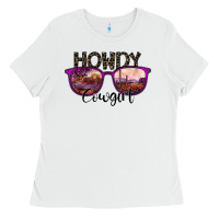 White howdy cowgirl Ladies Tee - SublimationCraftShop
