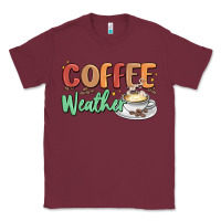 Burgundy coffee weather Classic Tee - MaliasSmallBusiness