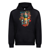 Black Let's get lit Urban Hoodie - FaDigitalArtStudio
