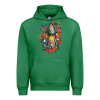 Emerald Let's get lit Urban Hoodie - FaDigitalArtStudio