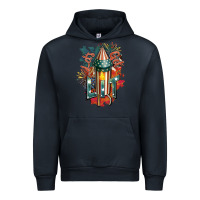 Navy Let's get lit Urban Hoodie - FaDigitalArtStudio