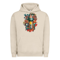 Pigment French Oak Let's get lit Urban Hoodie - FaDigitalArtStudio