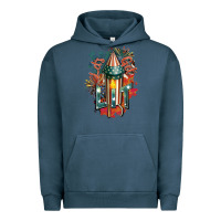 Pigment Midnight Navy Let's get lit Urban Hoodie - FaDigitalArtStudio