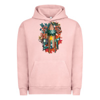 Pigment Salmon Let's get lit Urban Hoodie - FaDigitalArtStudio