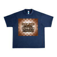 Navy educated motivated elevated melanated Urban Heavy Tee - MaliasSmallBusiness