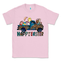 Bubblegum Pink Happy Easter truck Classic Tee - CowhideDigitalArt