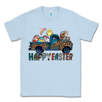 Dusty Blue Happy Easter truck Classic Tee - CowhideDigitalArt