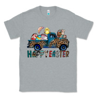 Heather Grey Happy Easter truck Classic Tee - CowhideDigitalArt