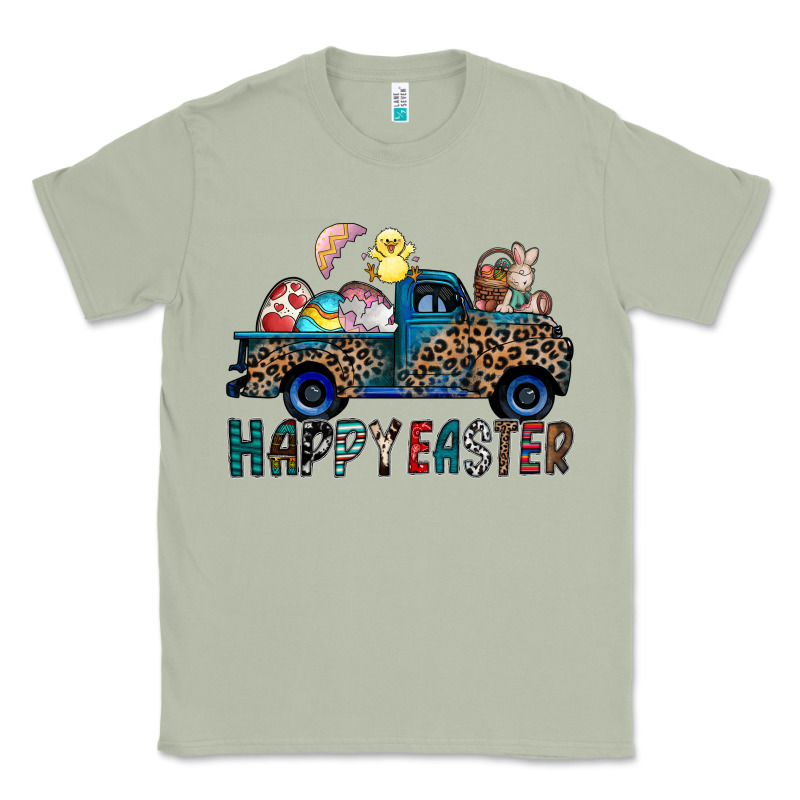 Happy Easter Truck Classic Tee by CowhideDigitalArt | Teevron