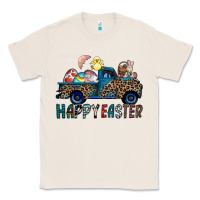 Natural Happy Easter truck Classic Tee - CowhideDigitalArt