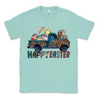 Seafoam Happy Easter truck Classic Tee - CowhideDigitalArt
