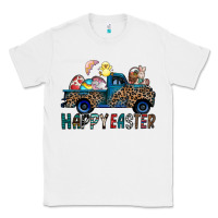 White Happy Easter truck Classic Tee - CowhideDigitalArt