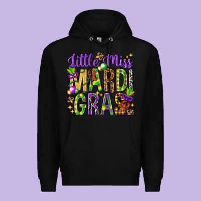 Little Miss Mardi Gras Premium Hoodie Designed By Howdyjamesfarm