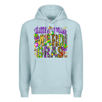 Blue Mist Little miss Mardi Gras Premium Hoodie - HowdyJamesFarm