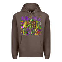 Coffee Little miss Mardi Gras Premium Hoodie - HowdyJamesFarm