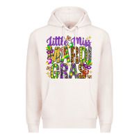 Pale Pink Little miss Mardi Gras Premium Hoodie - HowdyJamesFarm