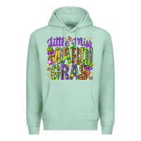 Seafoam Little miss Mardi Gras Premium Hoodie - HowdyJamesFarm