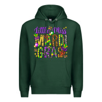 Sports Green Little miss Mardi Gras Premium Hoodie - HowdyJamesFarm