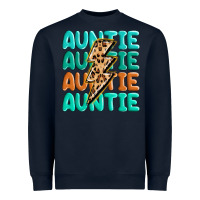 Navy auntıe with lightning bolt Heavyweight Sweatshirt - MaliasSmallBusiness