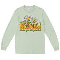 Matcha bloom where you are planted Long Sleeve Tee - NancyCooperArtShop
