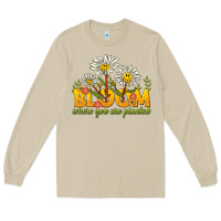 Mushroom bloom where you are planted Long Sleeve Tee - NancyCooperArtShop