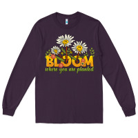 Plum bloom where you are planted Long Sleeve Tee - NancyCooperArtShop