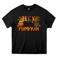 Black hey there pumpkin Heavy Core Tee - RacoonDesign