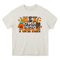 Cream hey there pumpkin Heavy Core Tee - RacoonDesign