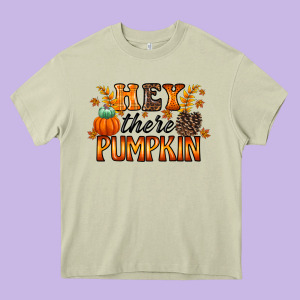 Hey There Pumpkin Heavy Core Tee Designed By Racoondesign