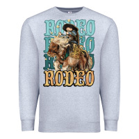 Heather Grey Rodeo kid Cowboy midilli horse Premium Sweatshirt - HowdyJamesFarm