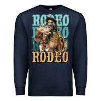 Navy Rodeo kid Cowboy midilli horse Premium Sweatshirt - HowdyJamesFarm