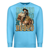 Ocean Blue Rodeo kid Cowboy midilli horse Premium Sweatshirt - HowdyJamesFarm