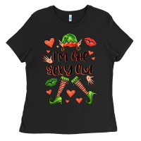 Black im the sexy elf Ladies Tee - FaDigitalArtStudio