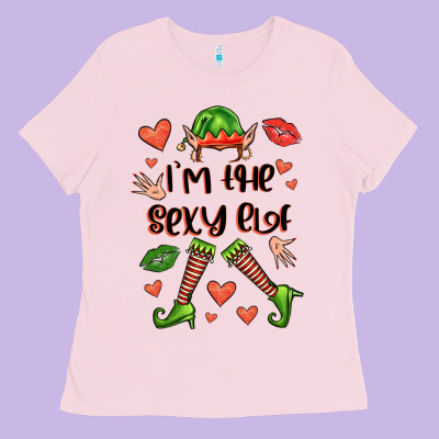 Im The Sexy Elf Ladies Tee Designed By Fadigitalartstudio